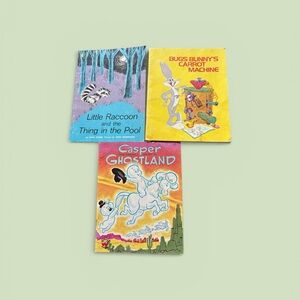 Kids Storybook Set - Little Raccoon, Bugs Bunny, Casper Ghostland